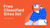 Top Free Classified sites list with High DA PA | We Blog Zone