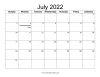 12+ July 2022 Calendar Printable with Holidays PDF Templates