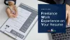 How to Add Freelance Work On Your Resume? Maxecv