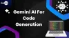 Gemini AI For Code Generation