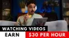 Get Paid $30 Per Hour Watching Videos - Earn PayPal Money