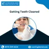getting teeth cleaned