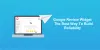Google Review Widget - The Best Way To Build Reliability