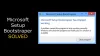 Microsoft setup bootstrapper has stopped working windows 7