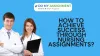 How to achieve success through nursing assignments?