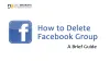 How to Delete a Facebook Group