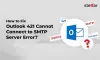 How to Fix Outlook 421 Cannot Connect To SMTP Server Error