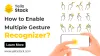 How to Enable Multiple Gesture Recognizer! - Yellostack