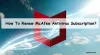 How to Renew McAfee Antivirus Expired Subscription?