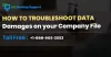 Learn About Troubleshoot Data Damages on your Company File