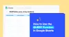 Query google sheets