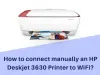 How to connect manually an HP Deskjet 3630 Printer to WiFi? ~ Printers Solution Hub