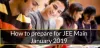 Know How to prepare for JEE Main January 2019