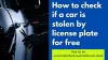 Stolen Car Check