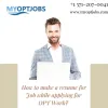 How to make a resume for Job while applying for OPT Work? 