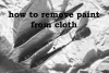 remove paint from clothes
