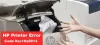 HP Printer Error Code 0xc19a0013