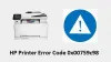 Step to Fix HP Printer Error Code 0x00759c98