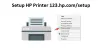 123.hp.com/setup | 123 HP Printer Installation Help