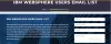 IBM WebSphere Users Email List