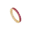 925 Silver Ring 18k Gold Plated Pink Zircons, Minimalist, Modern Gold Plated, Gold Womens Ring, Women's Gold Ring, Ring Gold Plated - Etsy Israel