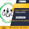 Daily Current Affairs (MCQ) APSC & UPSC