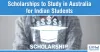 Scholarships to study in Australia for Indian students