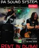 Speakers On Rent in Dubai for in indoor or Outdoor Events | PA Sound System On Rent in Downtown Town Dubai 