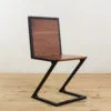 WALNUT AND POWDER-COATED Z-CHAIR - Leather Handmade Bags, Accessories and Gift Items | Leather Gift Items