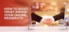 How to Build Trust among  Your Online Prospects | izmostudio 