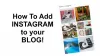 How to Add Instagram Follow Button in Blogger Blog - Instagram Follow Button