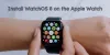 How can you install watchOS 8 on the Apple watch?