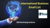 International Business Email List