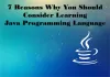 7 Reasons Why You Should Consider Learning Java Programming Language.