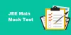 JEE Main Online Mock test