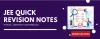 Download JEE Revision Notes