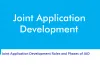 Joint Application Development Roles 