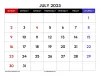 5+ July 2023 Calendar PDF Printable with Holidays Templates