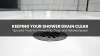 Keeping Your Shower Drain Clear &ndash; Bimoze
