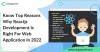Know top reasons why Reactjs Development is right for Web Application Development in 2022