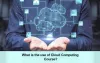 What is the use of a Cloud Computing Course?