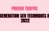Proven Traffic Generation SEO Techniques In 2022