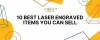 10 Best Laser Engraved Items You Can Sell - Concept Laser Co