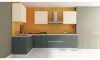 L Shaped small Modular Kitchen furniture Designs in Delhi, India
