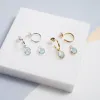 Manhattan Gold & Blue Topaz Interchangeable Gemstone Drops