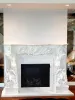 Marble Fireplace Surround Ideas | Cast Stone Fireplace Mantel Los Angeles – Stone Fireplaces