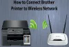 connect brother printer to wireless network