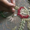 Ornaments of the Indian cultural heritage :Zardozi Embroidery stitches.