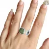 Buy Green Moldavite Ring at Best Price from Rananjay Exports.