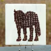 OBLIQUE MOSAIC HORSE PANEL